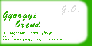 gyorgyi orend business card